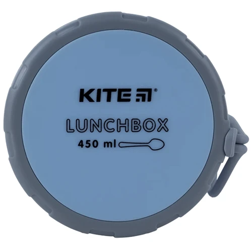 Ланчбокс Kite круглий із наповненням 450 мл блакитний (K23-187-2): Призначення Для школы, Для путешествий, Для пикника