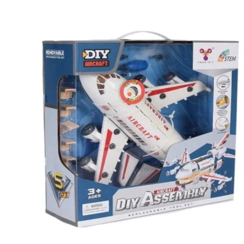 

Конструктор Heavy Truck на шурупах, самолет, отвертка, 61 дет., муз., свет, бат. (YW9089)