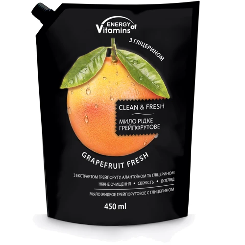 Energy of Vitamins Hand Care Жидкое мыло Грейпфрут с глицерином Duo-Pack 450 ml