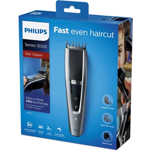 Машинка для стрижки (триммер) Philips HC5630/15: Время зарядки аккумулятора 1 ч