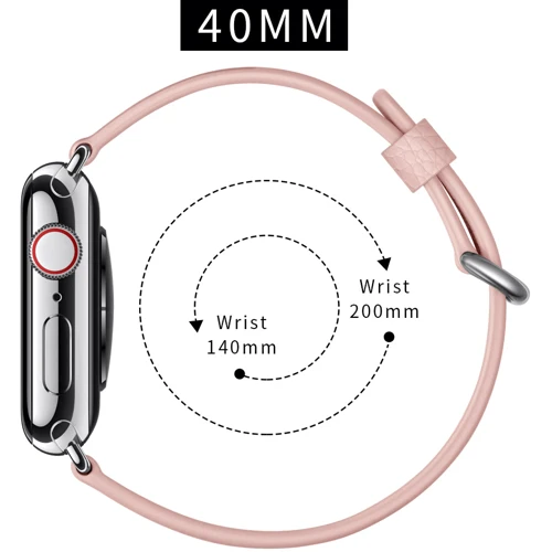 Аксесуар для Watch Top Genuine Lici Leather Watch Band Rose Gold (BLAP181270) для Apple Watch 38/40/41mm фото 8