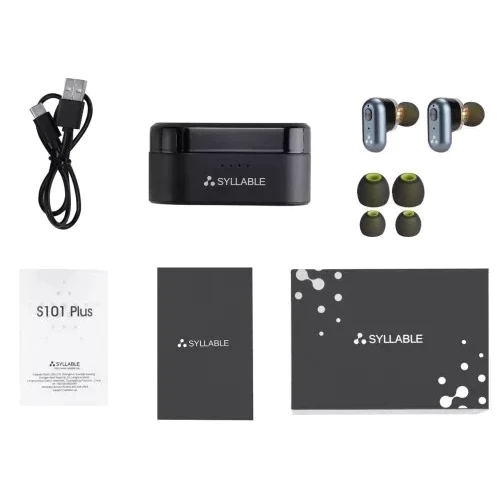 Наушники Syllable S101 Plus Black: Тип крепления без креплений