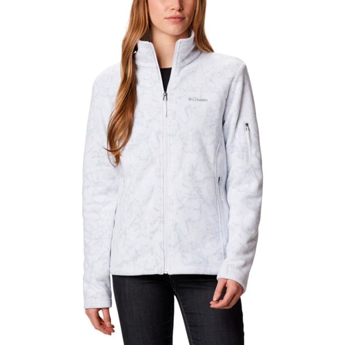 Толстовка Columbia Fast Trek™ Printed Jkt 1622211-103 40 белая на молнии