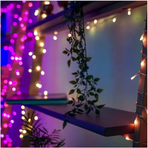 Гирлянда Smart LED Twinkly Pro Strings AWW 250 одна линия IP65 AWG22 PVC прозрачный: Тип Линейная