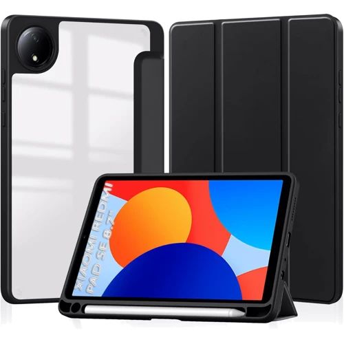 Аксесуар для планшетних ПК BeCover Soft Edge TPU з Pencil Mount Black для Xiaomi Redmi Pad SE 8.7 (712564): Колір чорний