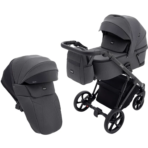Універсальна коляска 2 в 1 Bair Zoom Soft BZ-01 графіт (680784)