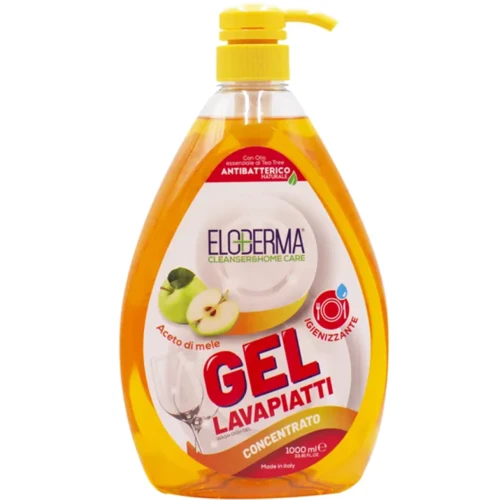Средство для мытья посуды Eloderma Яблочный уксус 1 л (8059602240668)