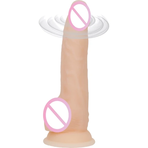 Фаллоимитатор с вибрацией и ротацией Naked ADDICTION Chris 8″ Rotating & Vibrating Dong, пульт ДУ