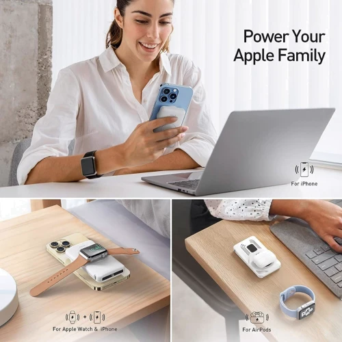 Зовнішній акумулятор iWalk Power Bank 10000mAh Mag-X White (MXB001-002A-ES-1) фото 8