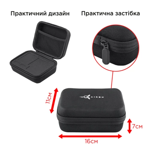 Экшн камера Набор блоггера 8 в 1 AIRON ProCam 7 DS с аксессуарами для съемки от первого лица: Разрешение матрицы 24 МП