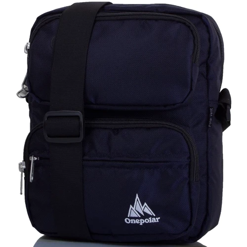 Мужская сумка через плечо Onepolar темно-синяя (W5630-navy)
