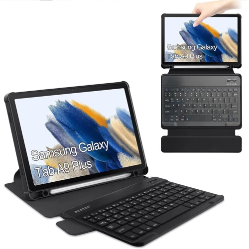 Аксессуар для планшетных ПК BeCover Case Rotatable Smart Keyboard Black for Samsung Galaxy Tab A9 Plus SM-X210/SM-X215/SM-X216 (710329): Цвет черный
