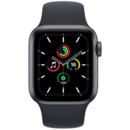 Apple Watch SE 44mm GPS Space Gray Aluminum Case with Midnight Sport Band (MKQ63): Материал корпуса алюминий