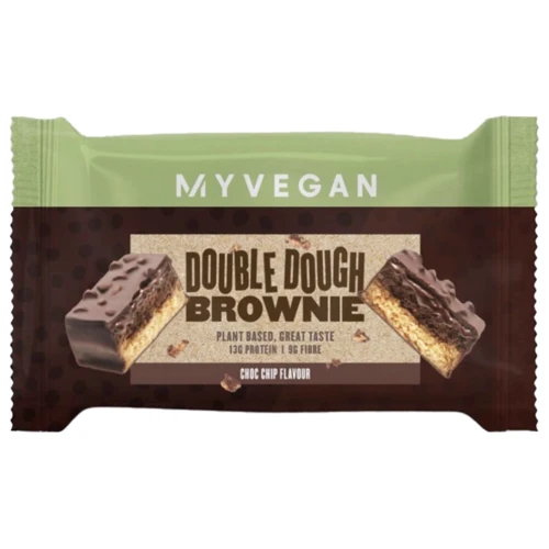 Протеиновый батончик Myprotein Double Dough Brownie 60 g / 1 serving / Chocolate Chip