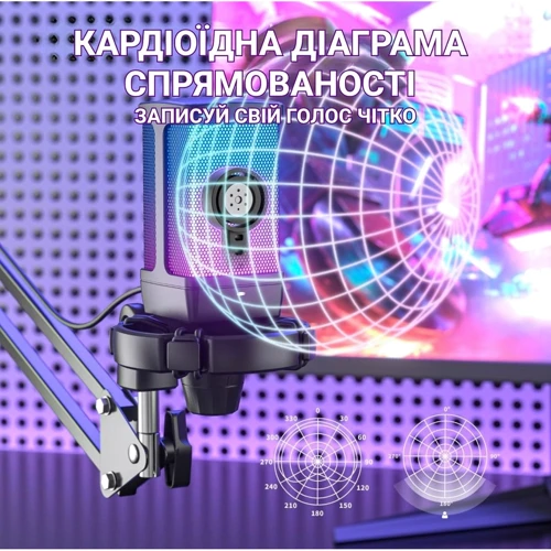 Конденсаторный USB микрофон Fifine Q6T Black фото 6