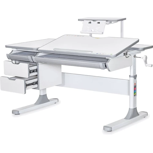 Детский стол Mealux Hamilton Multicolor G с полкой S-50 (BD-680 W/G MC + S50 WG)
