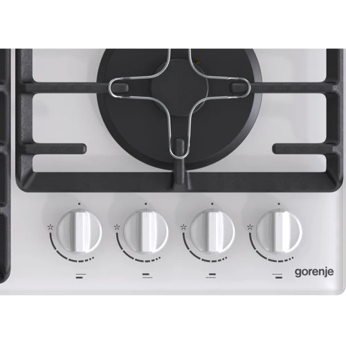 Варочная поверхность газовая Gorenje GTW641W: Рабочая поверхность стекло (закаленное)