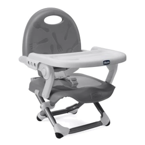 Стульчик для кормления Chicco Pocket Snack Silver (79340.49)