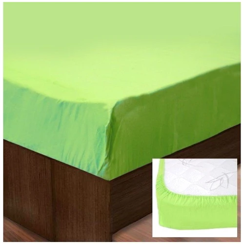 Простынь на резинке SoundSleep Ran-128Green зеленая 140х200см (91869316)