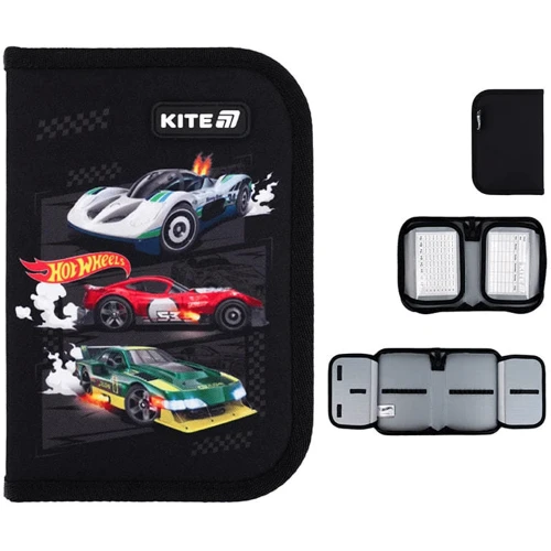 Набор Kite рюкзак + пенал + сумка для обуви 555 Hot Wheels (SET_HW25-555S) фото 4