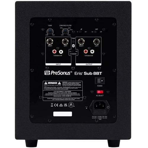 Студійний сабвуфер PRESONUS ERIS SUB 8BT: Діаметр динаміка 8"