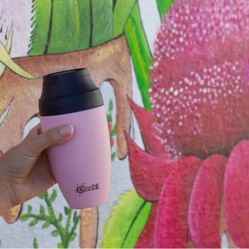 Термостакан Cheeki 350ml Coffee Mugs Leak Proof Pink фото 5