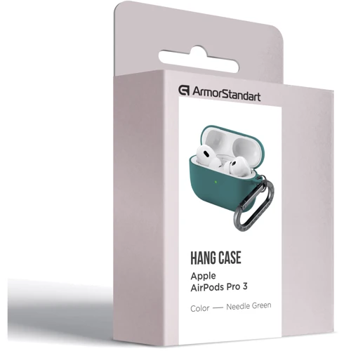 Чехол ArmorStandart Hang Case Needle Green for Apple AirPods Pro 3 (ARM88279)