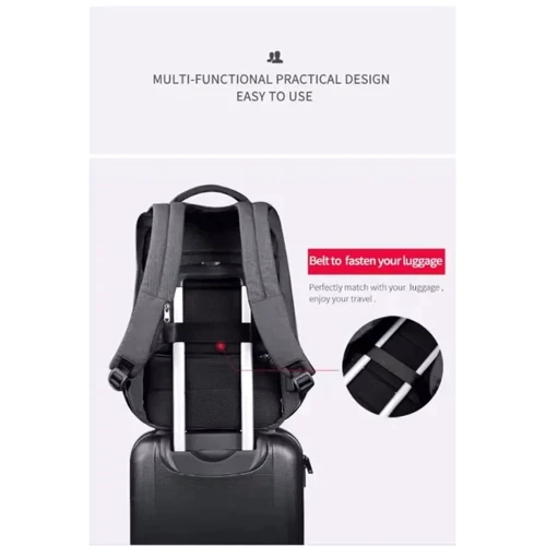 Сумка для ноутбуков Tigernu 15.6" T-B3361 Grey: Вместимость ноутбук, блок питания, аксессуары