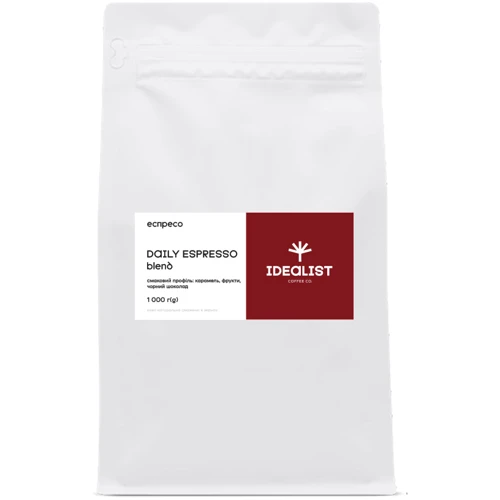 

Кофе Idealist Coffee Co Daily Espresso бленд в зернах 1000 г
