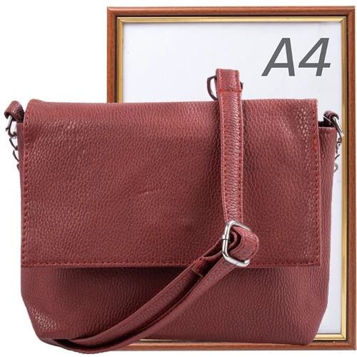 Женская сумка почтальонка Valiria Fashion бордовая (4DETBI2238-1): Застежка Магнитная