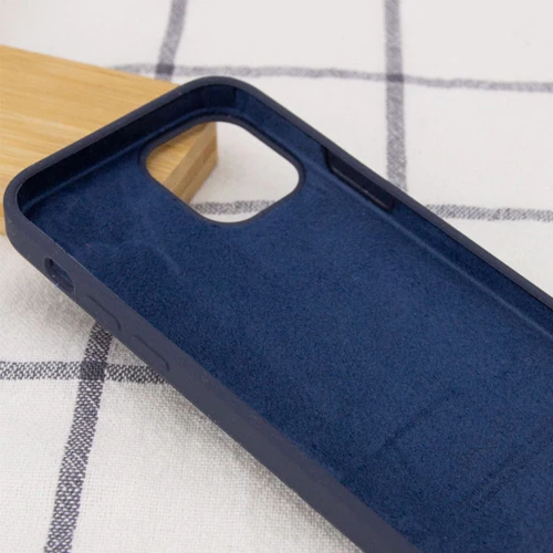 Чехол для iPhone Mobile Case Silicone Case Full Protective Midnight Blue for iPhone 14 Plus: Материалы Силикон