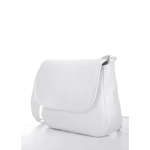 Женская сумка почтальонка Sambag Rose BZN белая (94000008): Материал Искусственная кожа