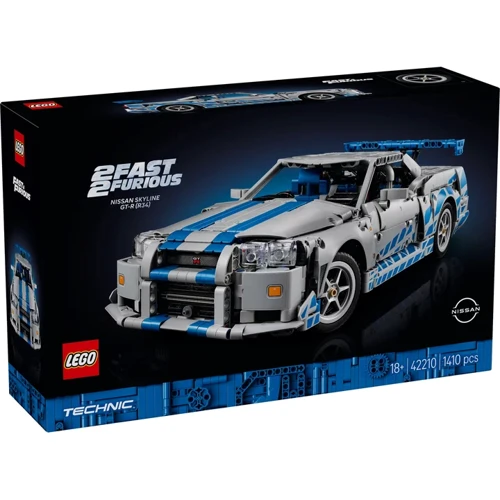 Конструктор LEGO Technic Подвійний форсаж Автомобіль Nissan Skyline GT-R (R34) (42210)