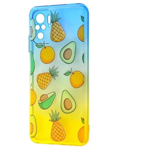 

Wave Sweet & Acid Case Blue/Yellow/Avocado for Xiaomi Redmi Note 10/Note 10S