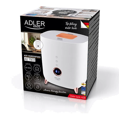 Увлажнитель воздуха Adler AD 7972 white 3 in 1: Метод увлажнения Ультразвуковой