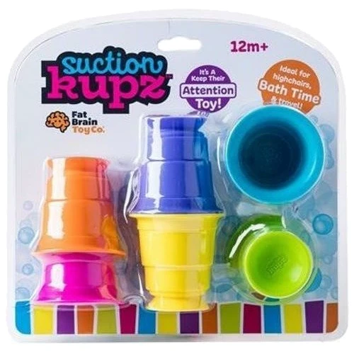 Іграшка тактильна Fat Brain Toys Suction Kupz М'які чашки 6 шт. (FA183-1) фото 9
