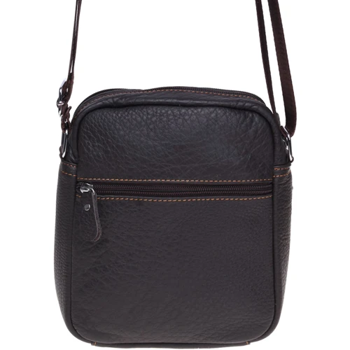 Мужская сумка через плечо Borsa Leather коричневая (K11020-brown): Пол Мужской