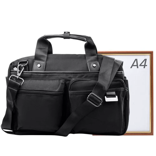 Мужская сумка мессенджер Tekstyl черная (VT-2348-black): Материал Текстиль