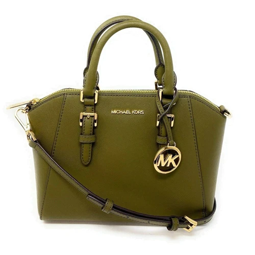 Женская сумка тоут Michael Kors оливковая (192877694311)