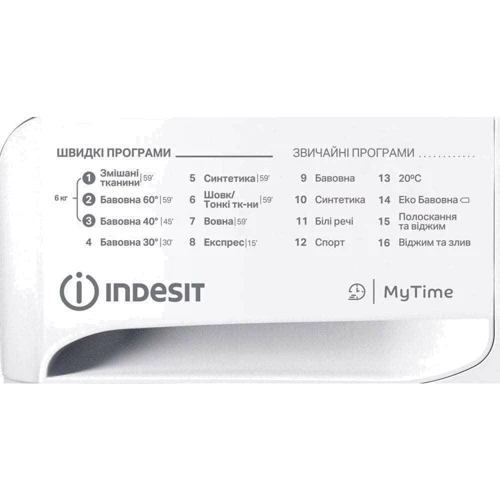 Пральна машина Indesit OMTWSE 61051 WK UA: Тип завантаження фронтальна
