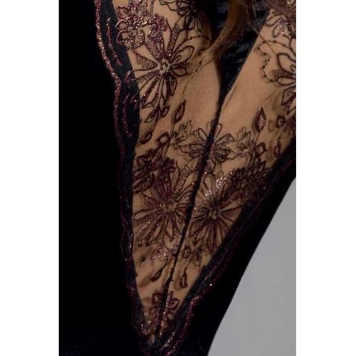 Эротический пеньюар Passion BRIDA PEIGNOIR black XXL/XXXL