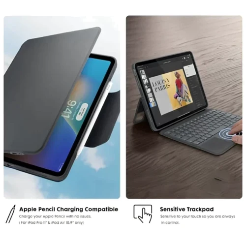 Аксессуар для iPad LAUT TYPEFOLIO 2 Keyboard Case Black (L_IPP24S_TY2_BK) for iPad Pro 11 2024 M4 фото 9