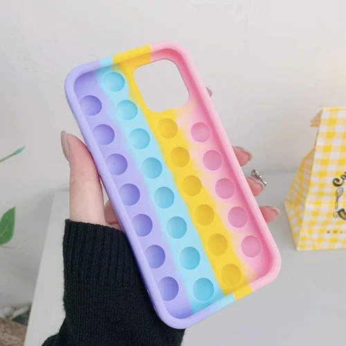 Чехол для iPhone Mobile Case Pop-It Antistress Rainbow for iPhone 12/iPhone 12 Pro: Тип чехла накладка на заднюю часть