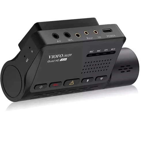 Viofo A139 3CH c и тремя камерами и GPS: Активация записи Автоматически и вручную