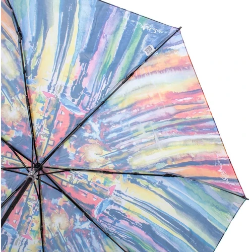 Парасолька жіночий механічний Art Rain різнокольоровий (ZAR3125-2037): Тип ручки пряма