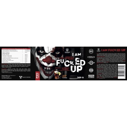 Swedish Supplements Fucked Up Joker Edition 300 g /30 servings/ Angry Pineapple: Тип Комплекс до тренировки