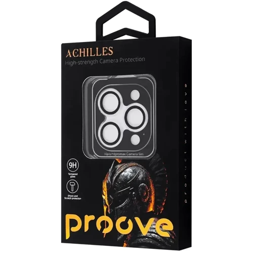 Защитное стекло для iPhone Proove Tempered Glass Achilles White for Camera iPhone 16 Pro / 16 Pro Max: Тип защиты экрана на камеру