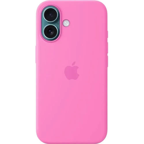 Чехол для iPhone Apple iPhone 16 Silicone Case with MagSafe - Peony (MDGM4ZM/A): Материалы Силикон