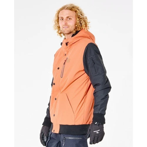 Горнолыжная куртка Rip Curl Traction Snow Jacket SCJEB4-5001 46 оранжевая зимняя с капюшоном: Вид Горнолыжные куртки