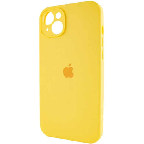 Чехол для iPhone Mobile Case Silicone Case Full Camera Protective Yellow for iPhone 15: Материалы Силикон